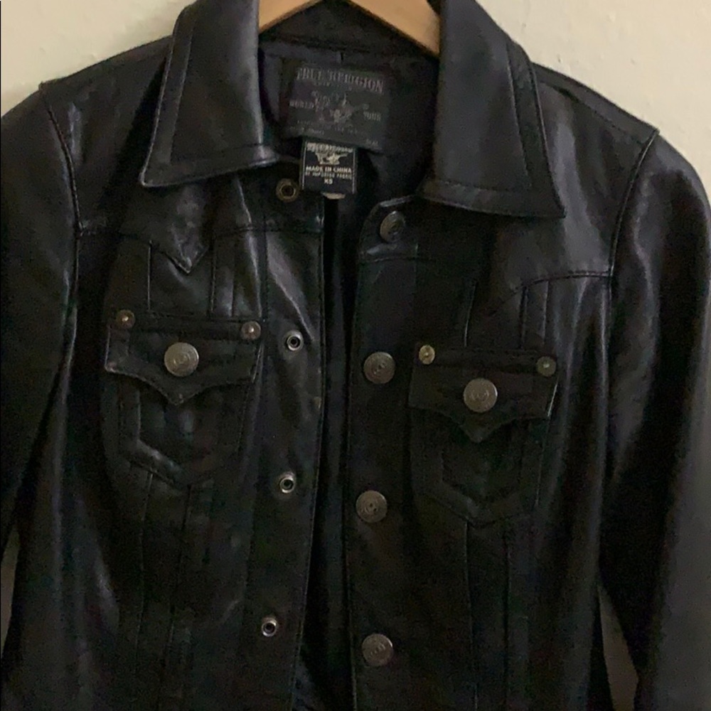 True Religion Leather Jacket